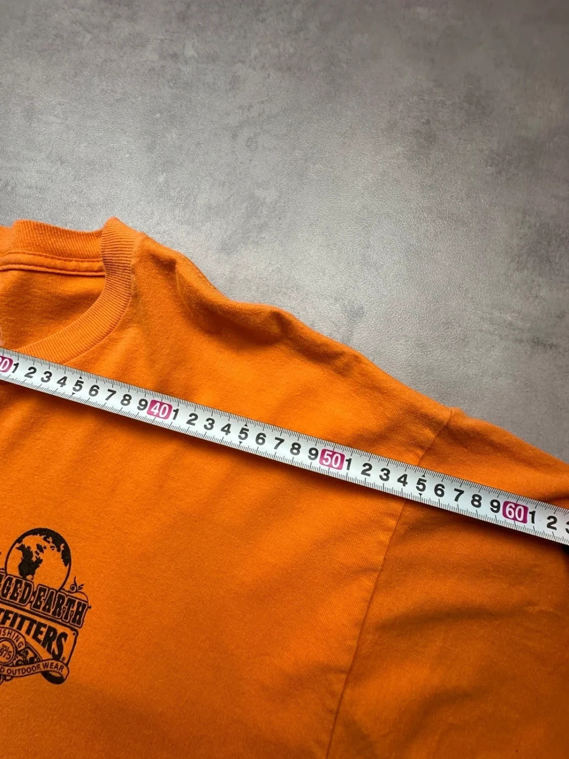 Tee-shirt Vintage Rugged Earth Outfitters Orange – Fishing