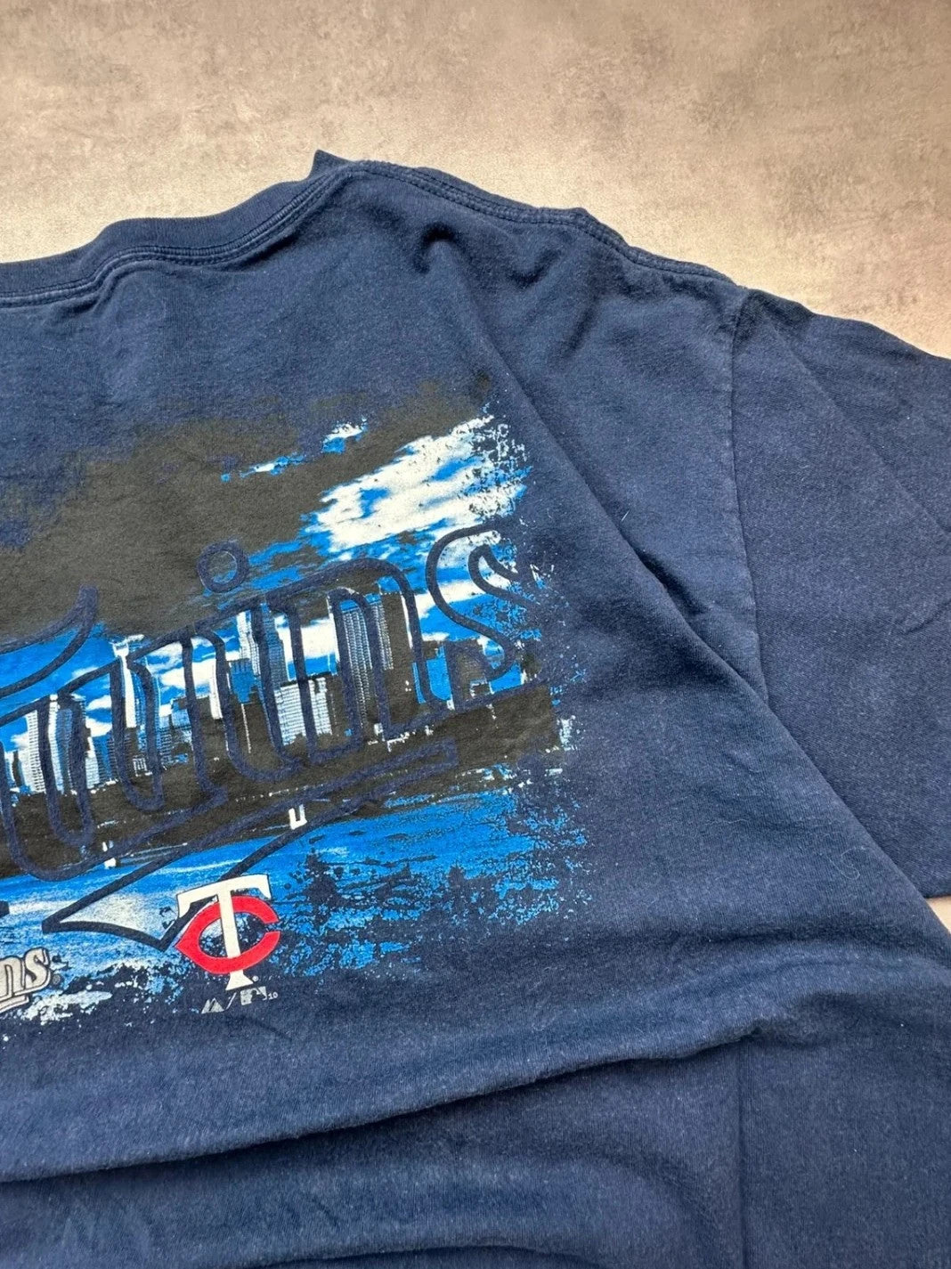 Tee Shirt Vintage Minnesota Twins MLB Navy – Logo Baseball