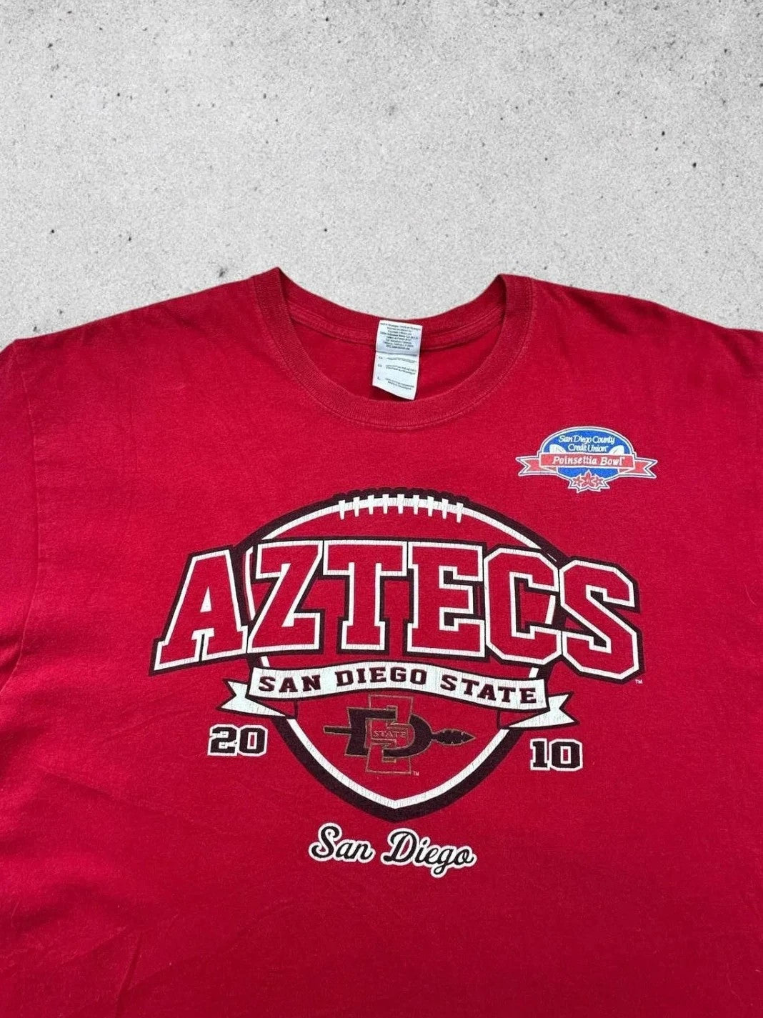 Tee Shirt Vintage Aztecs San Diego State Rouge – Université USA
