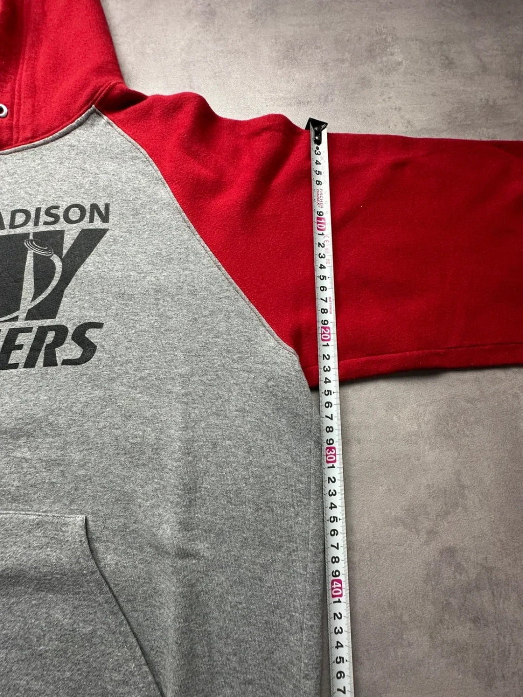 Sweat Russell Athletic Vintage Clay Crushers Rouge & Gris
