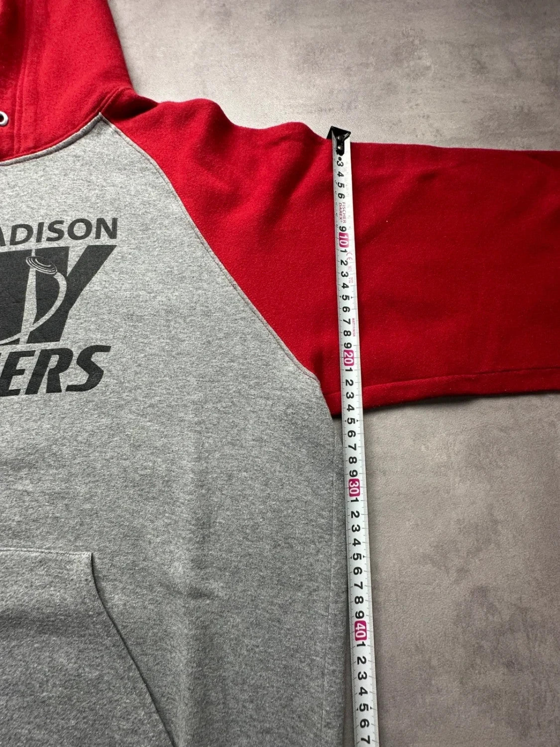 Sweat Russell Athletic Vintage Clay Crushers Rouge & Gris