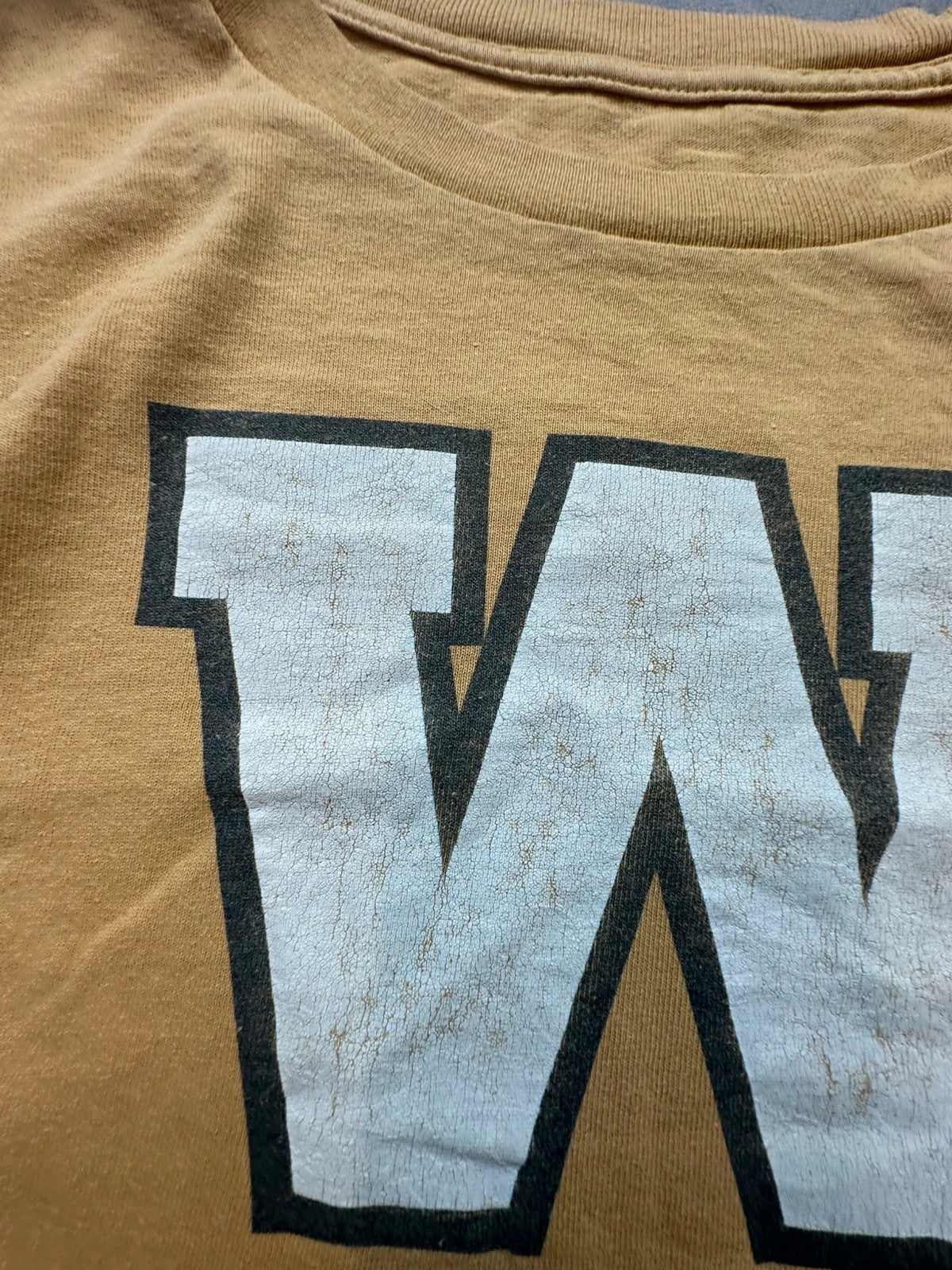 Tee-shirt Baseball Vintage W Beige