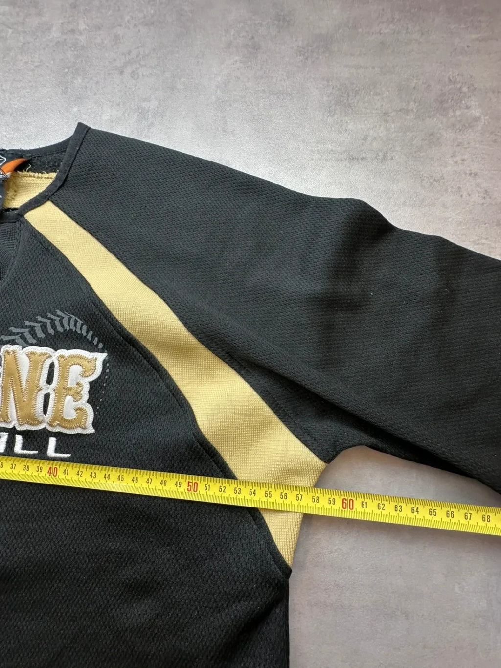 Maillot Softball Vintage Alvirne Noir & Jaune