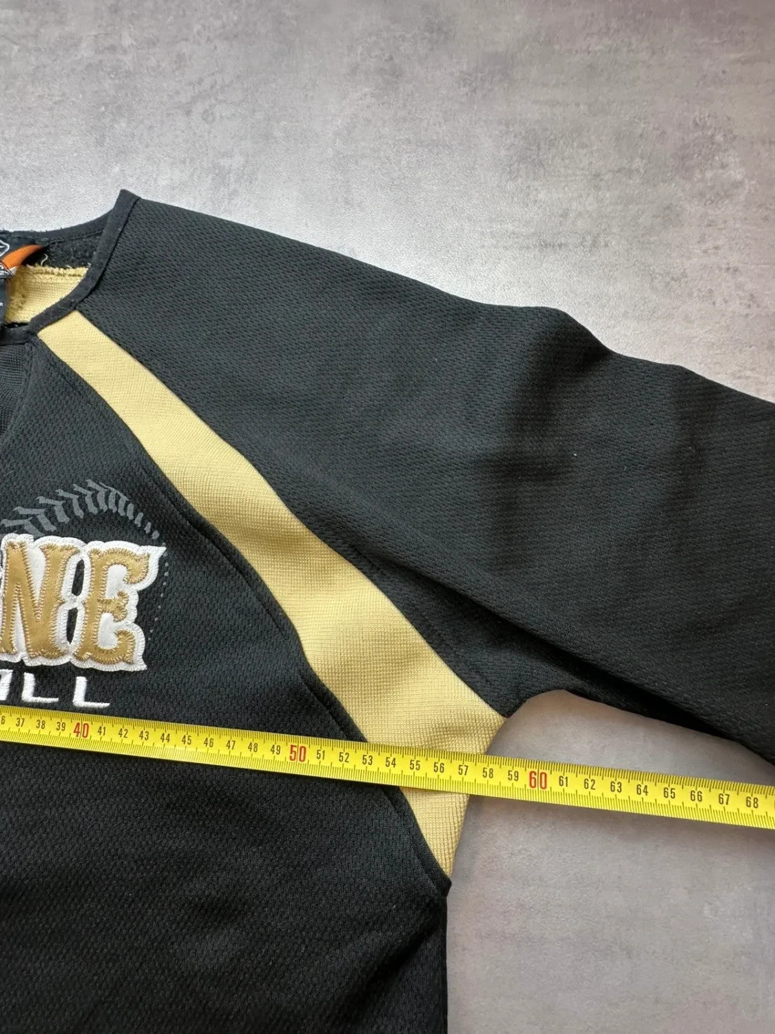 Maillot Softball Vintage Alvirne Noir & Jaune
