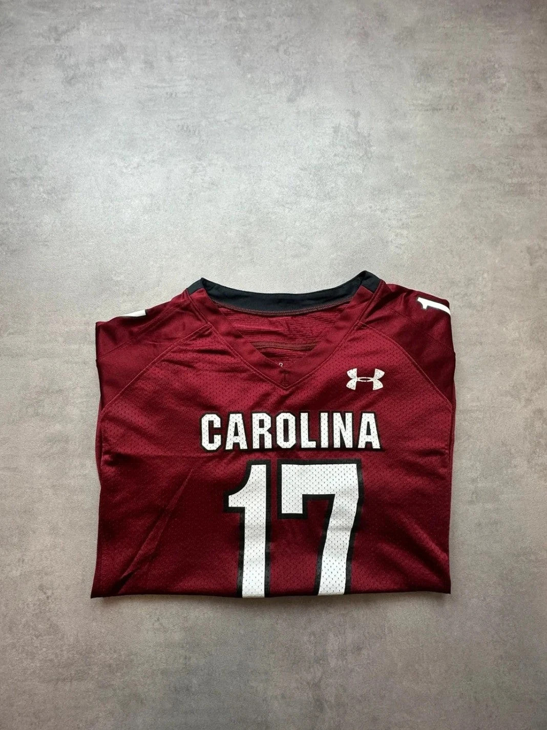Maillot Under Armour Vintage South Carolina #17 Bordeaux