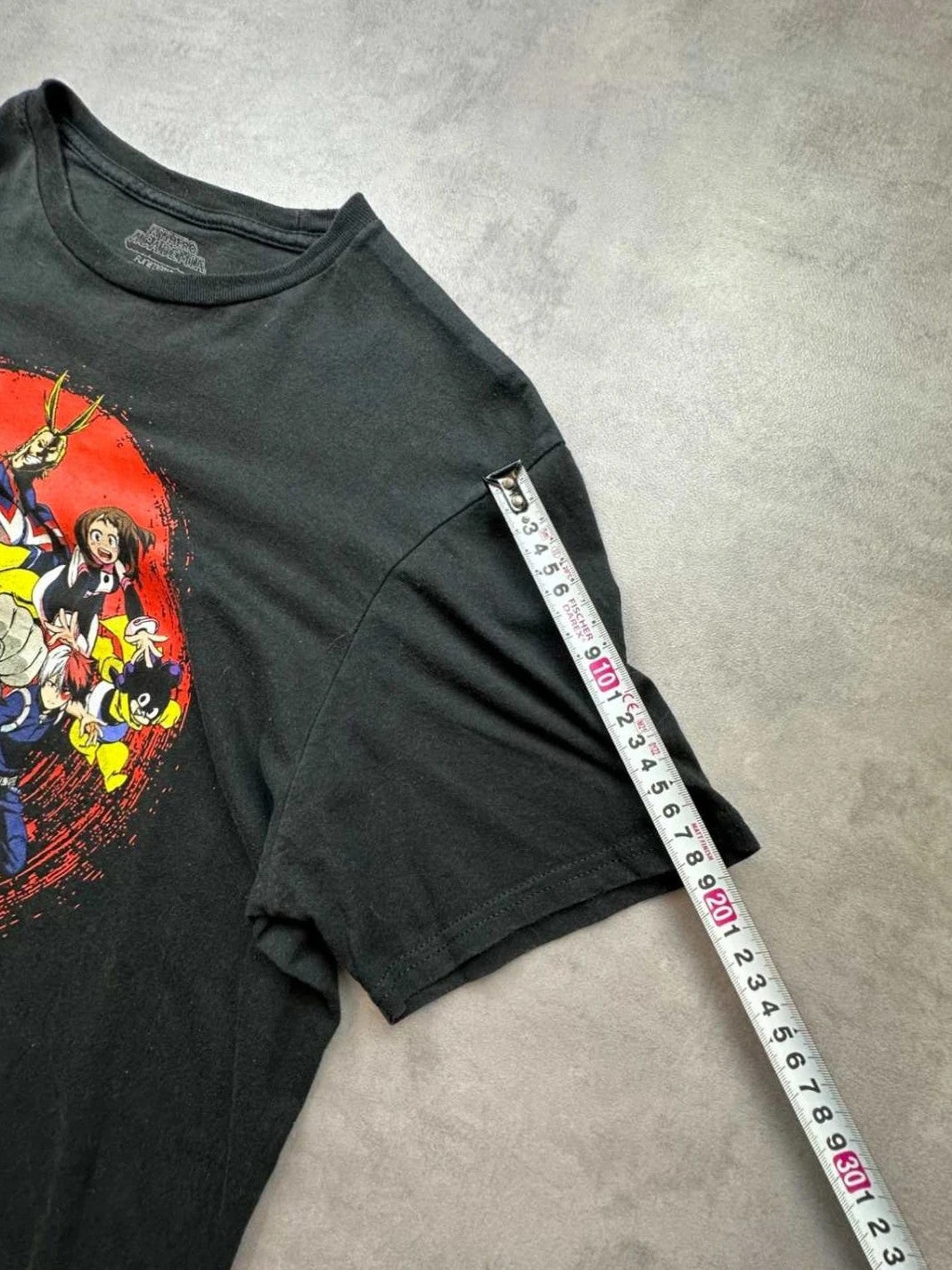 Tee-shirt Vintage My Hero Academia Deku All Might Noir