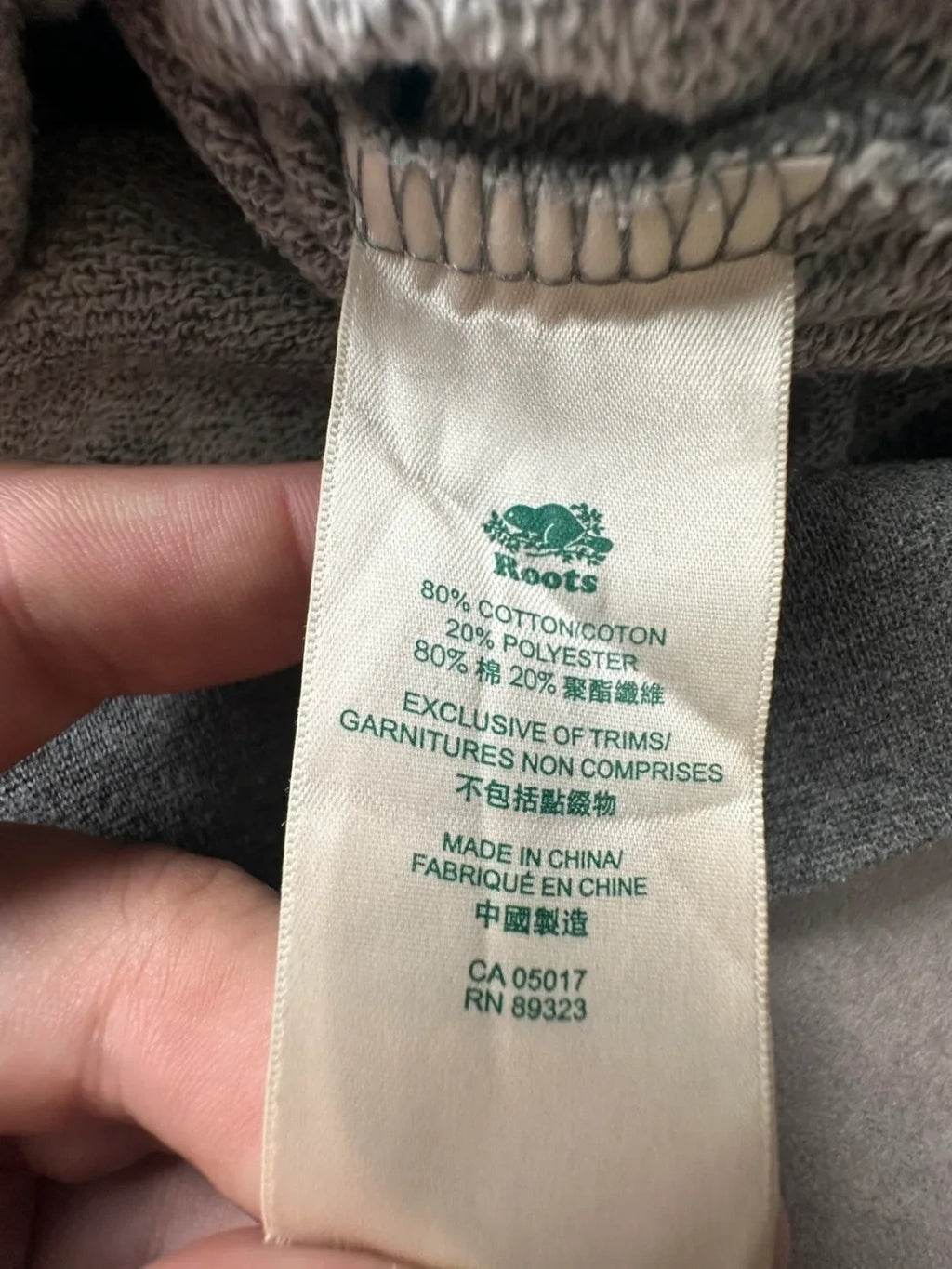 Sweat Roots Vintage Print Gris