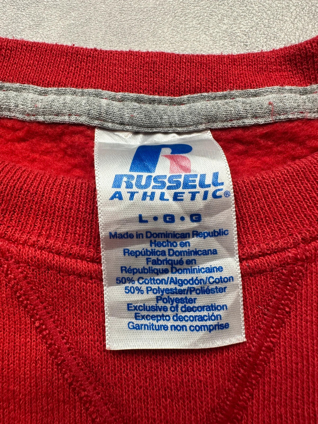 Sweat Rugby DAFF Russell Athletic Vintage Rouge