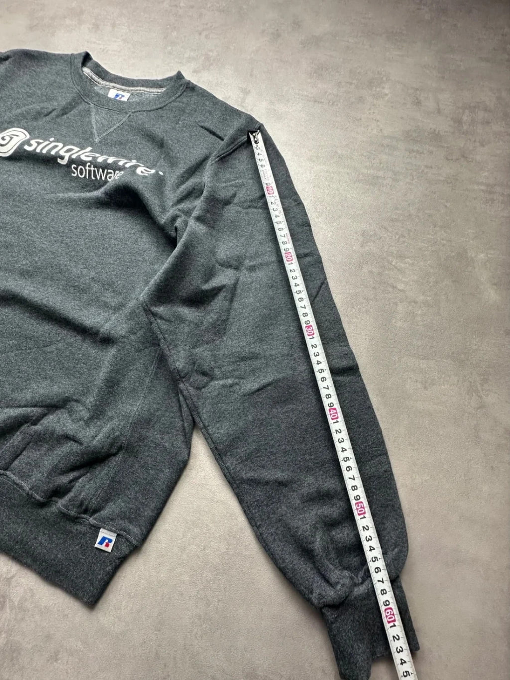 Sweat Russell Athletic Vintage Singlewire Software Gris