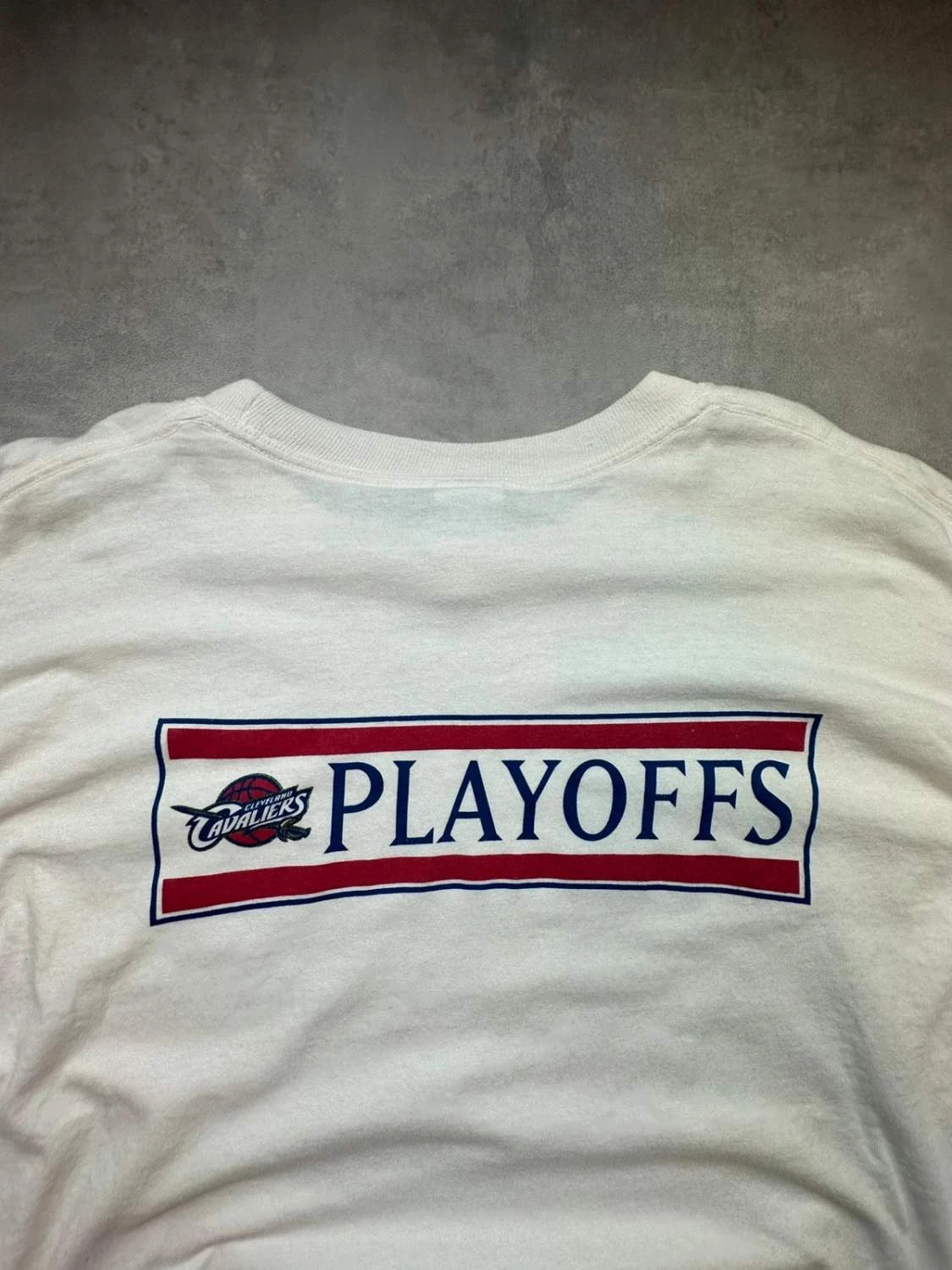 Tee Shirt Vintage Cleveland Cavaliers NBA Playoffs Blanc – Longsleeve Graphic 90s Y2K