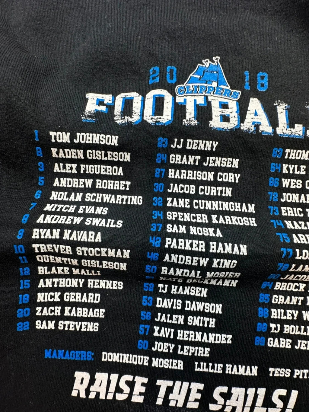 Sweat Russell Athletic Vintage Football Play Off 2018 Noir
