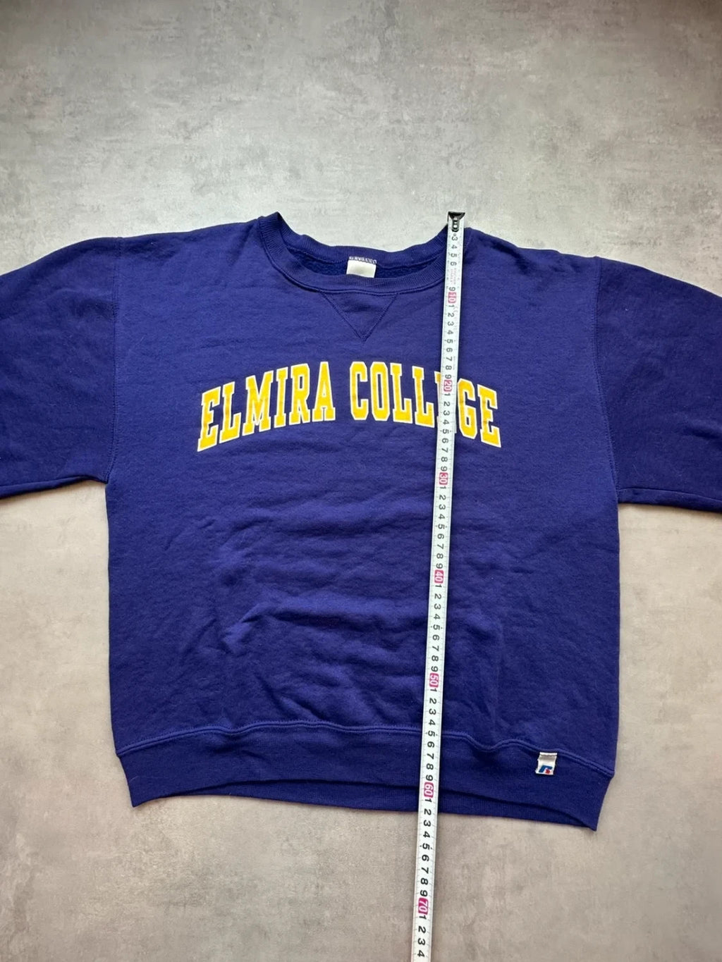 Sweat Russell Athletic Vintage Elmira College Violet – College USA