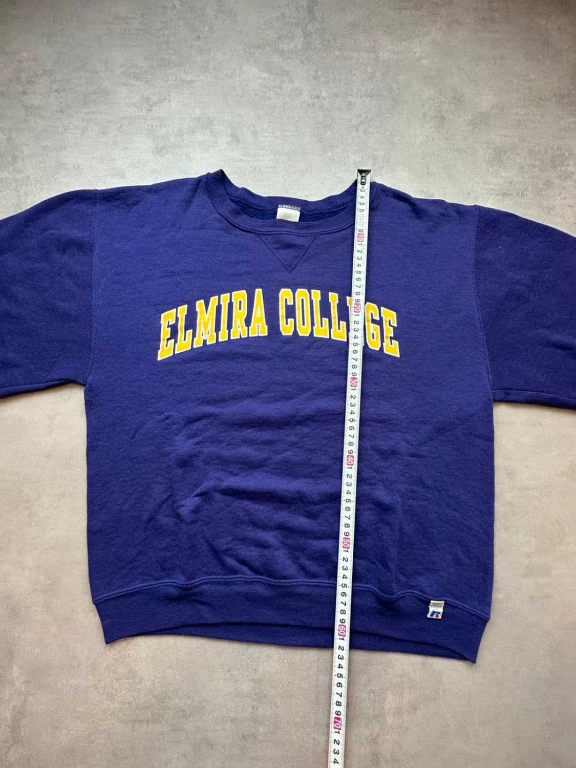 Sweat Russell Athletic Vintage Elmira College Violet – College USA