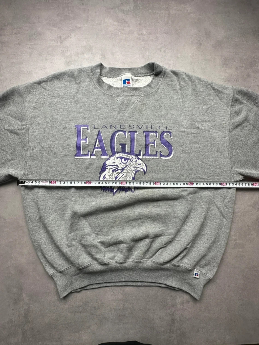 Sweat Russell Athletic Vintage Lanesville Eagles Gris