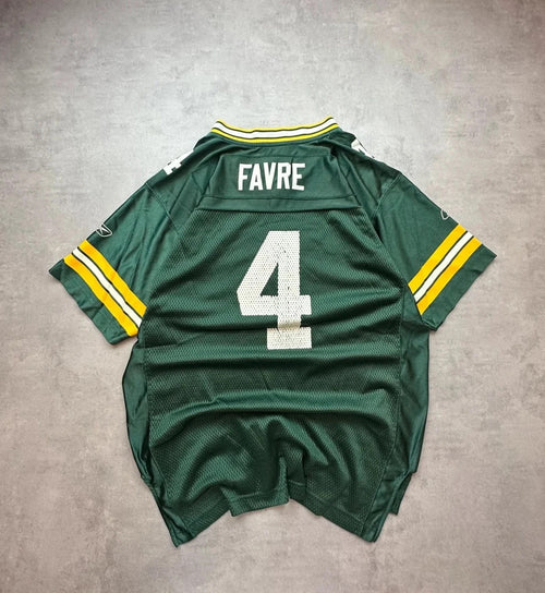 Maillot NFL Vintage Brett Favre #4 Vert & Jaune – Green Bay Packers