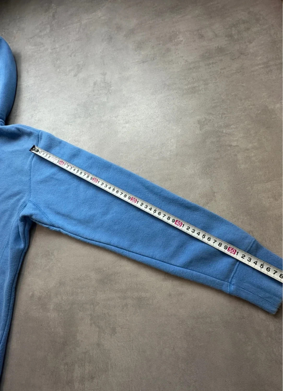 Hoodie Vintage Russell Athletics Bleu – 90s Y2K Sportswear USA