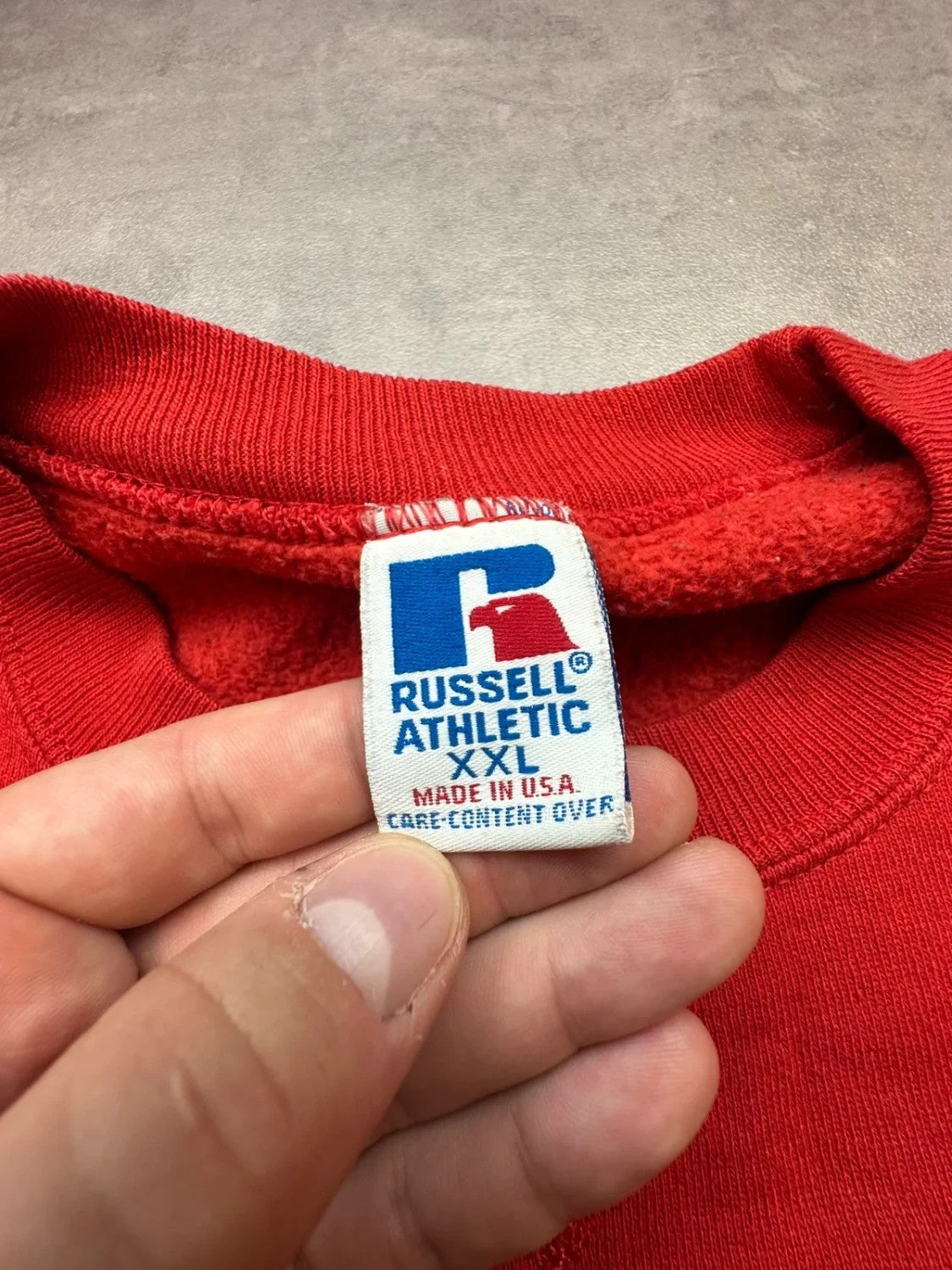Sweat Russell Athletic Vintage St Johns Football Rouge – USA