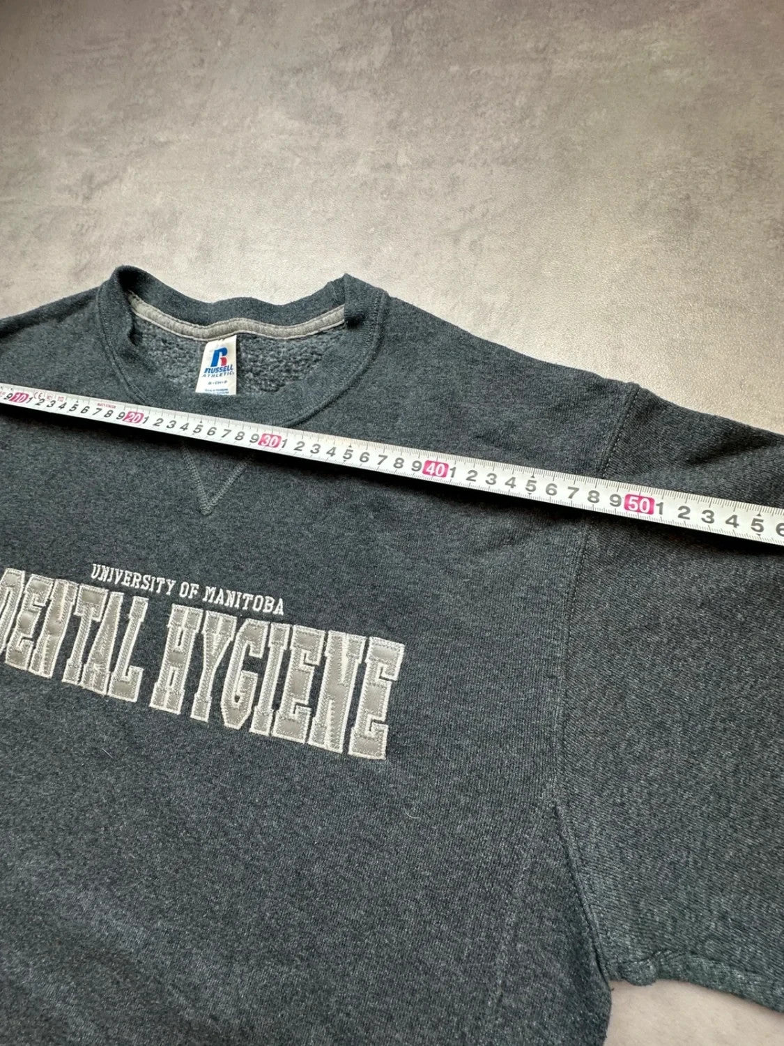 Sweat Russell Athletic Vintage University of Manitoba Gris – College Canada