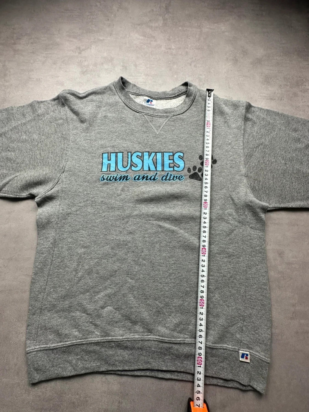 Sweat Russell Athletic Vintage Huskies Gris