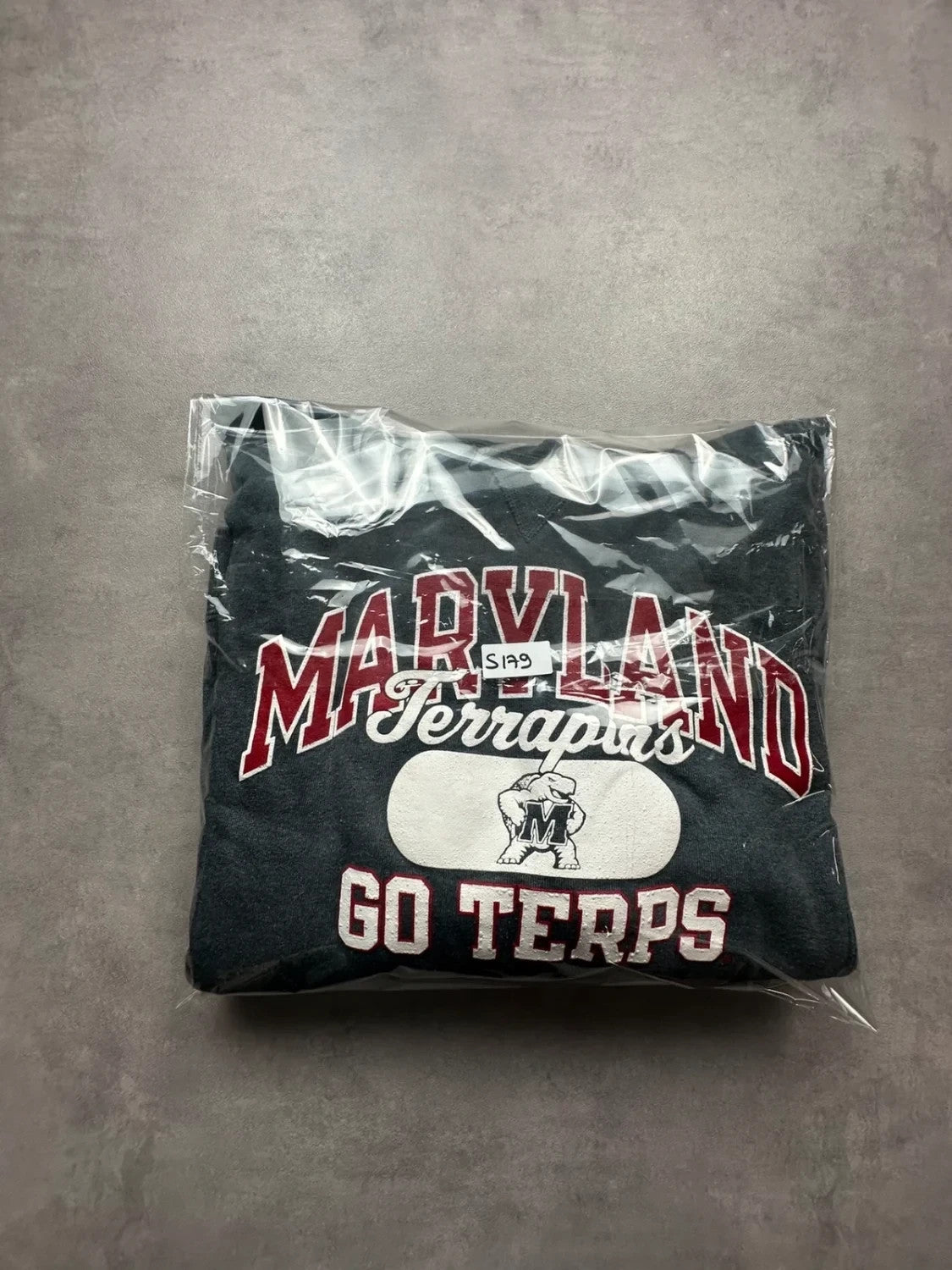 Sweat Vintage Russell Athletic Maryland Terrapins – Gris