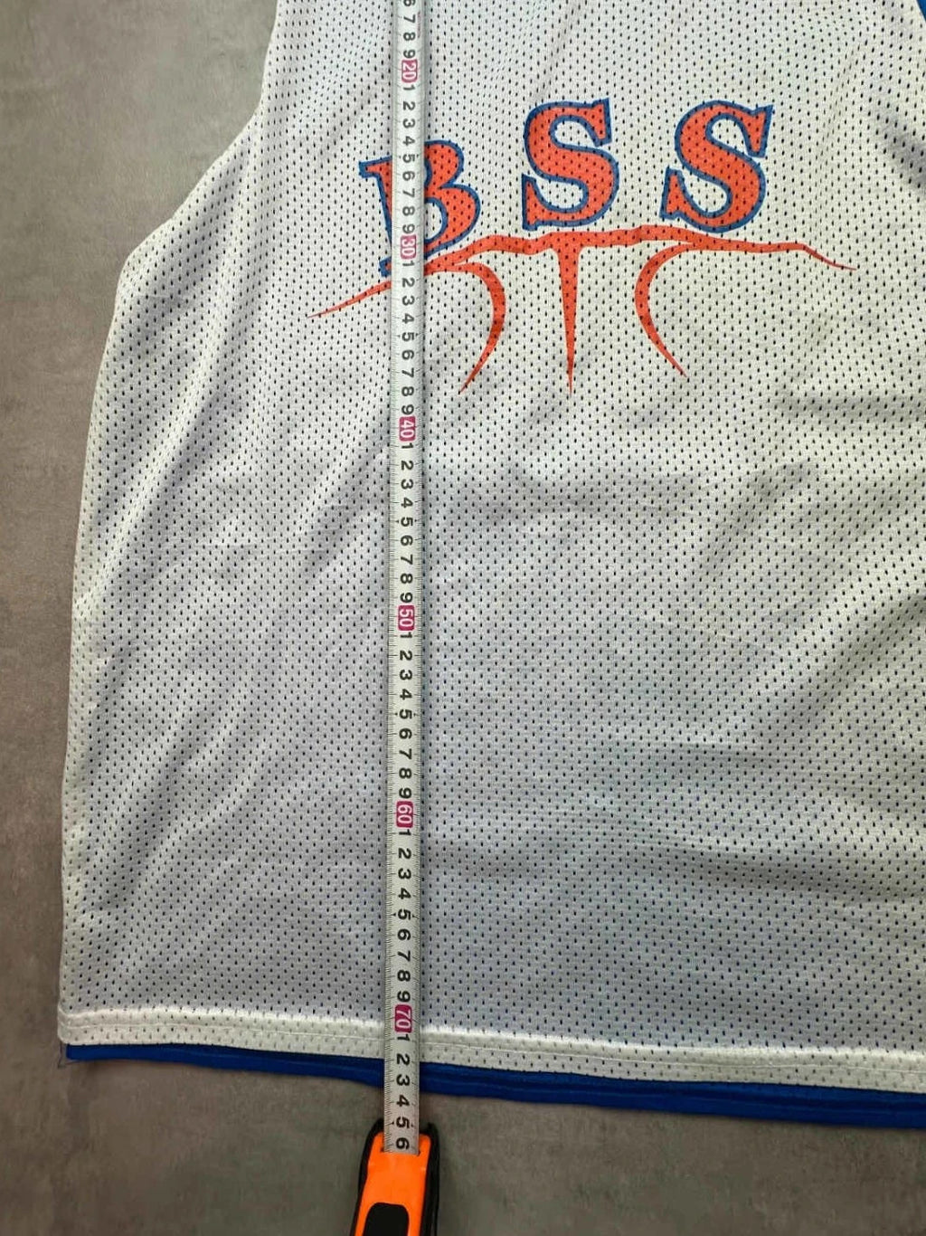 Maillot Basketball Nike Vintage Réversible BSS Bleu Blanc
