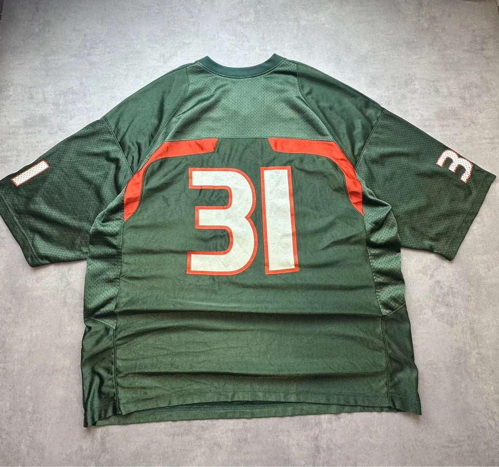 Maillot Nike Vintage Miami Hurricanes #31 Vert