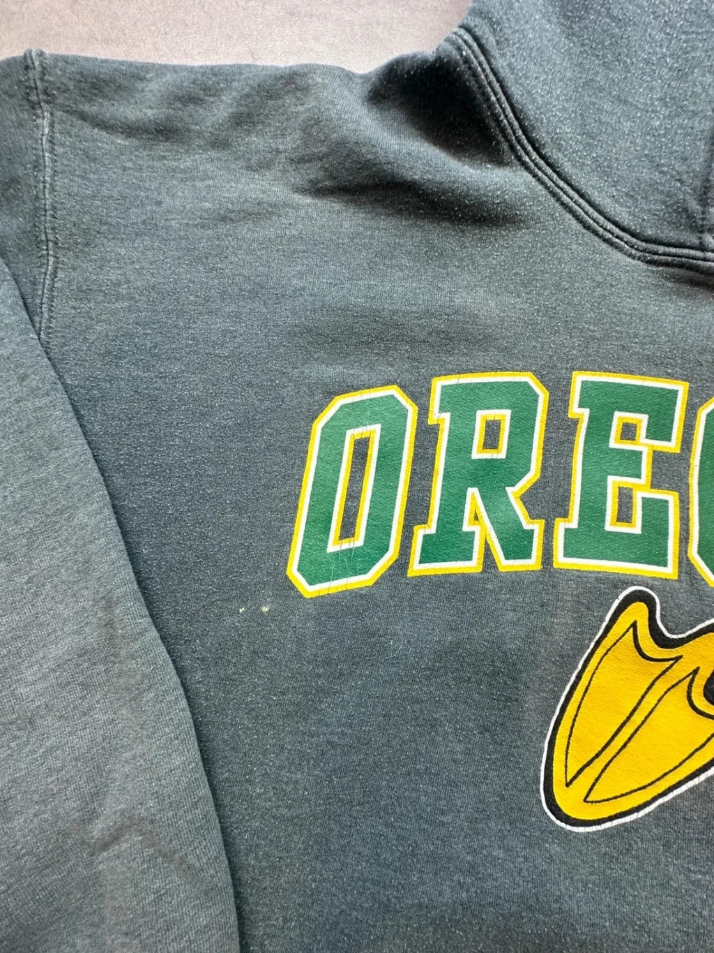 Hoodie Vintage Oregon Ducks University Gris Anthracite – Y2K NCAA Streetwear