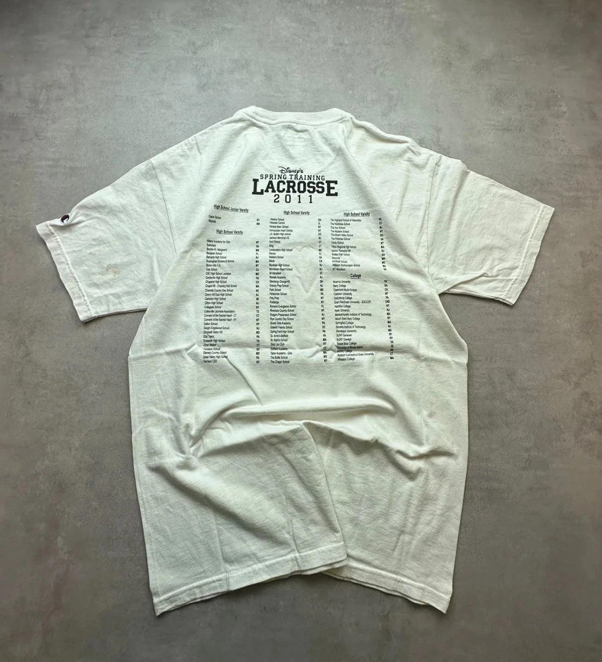 Tee Shirt Vintage Disney Spring Training Lacrosse Blanc – ESPN Sports