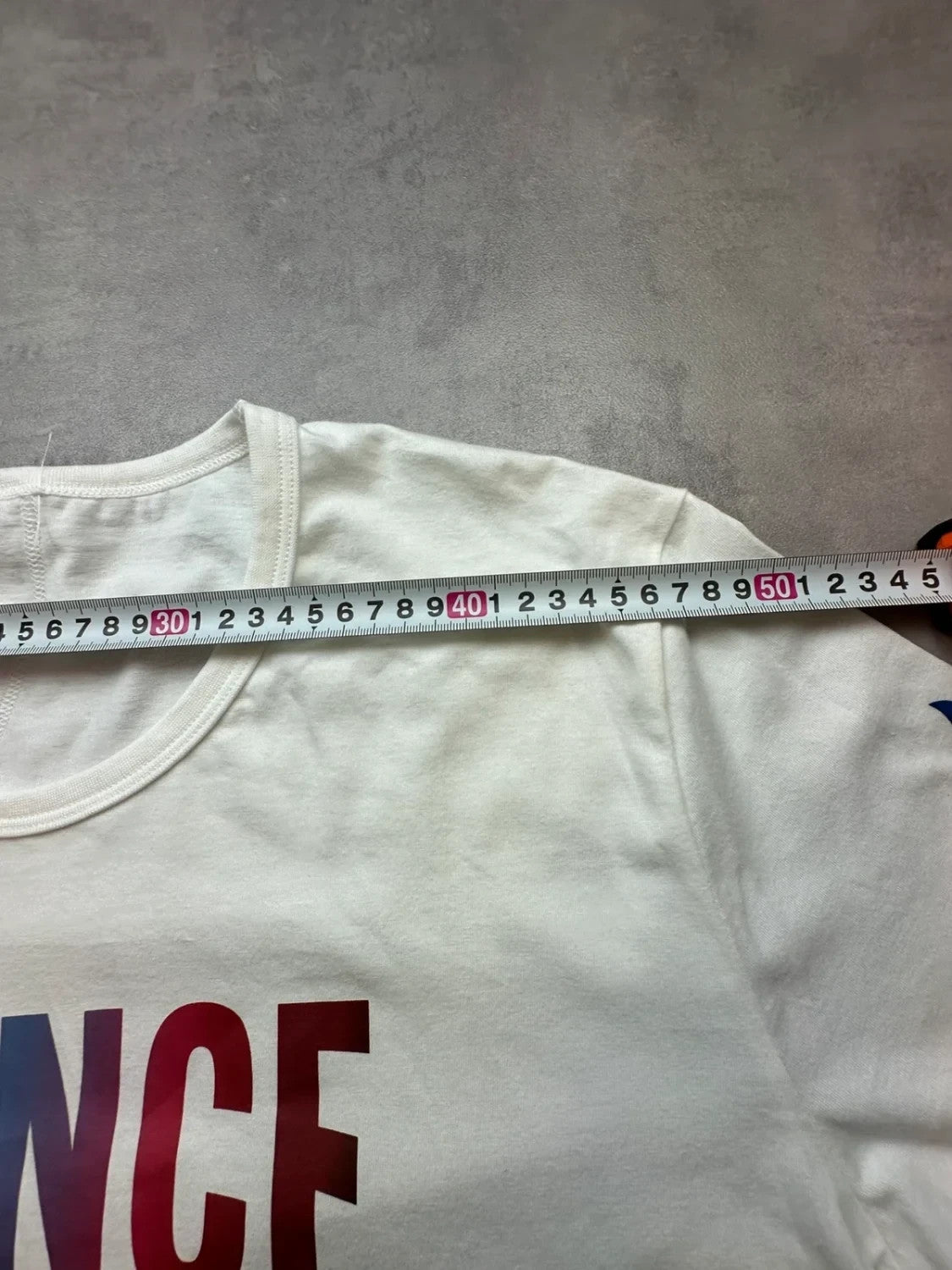 T-Shirt Vintage France Olympique « France » – Blanc