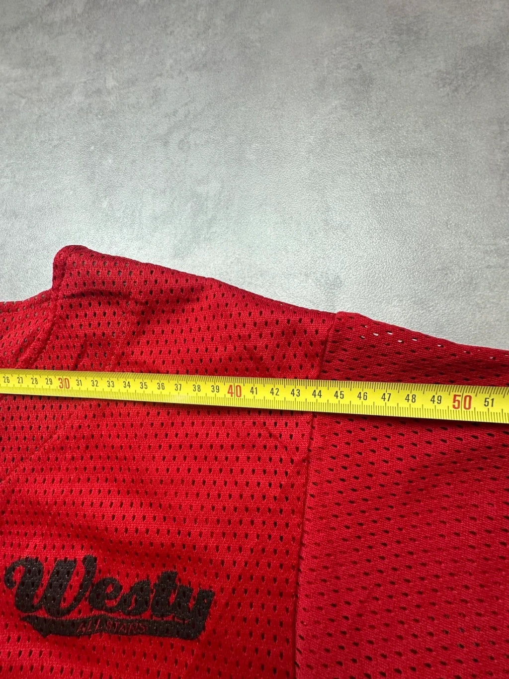 Maillot Baseball Jersey Vintage Westy Rouge