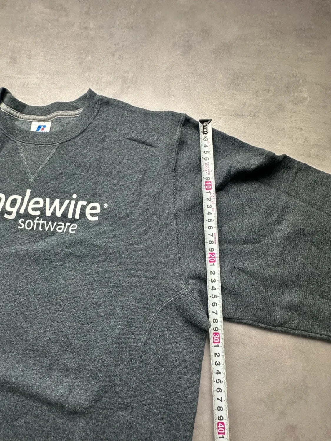 Sweat Russell Athletic Vintage Singlewire Software Gris