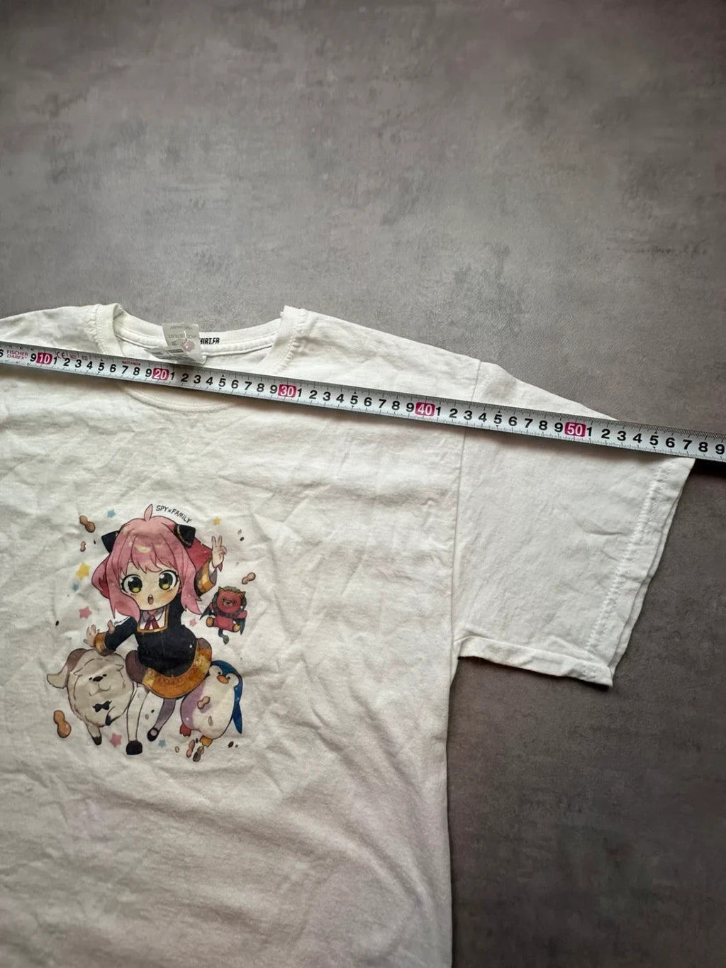 T-Shirt Vintage SPY x FAMILY Anya Forger Anime Japonais – Blanc