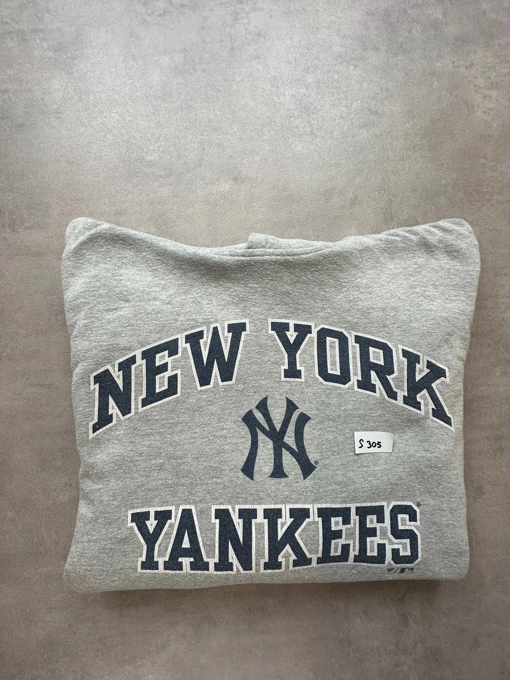 Hoodie Vintage New York Yankees MLB – Gris Chiné Y2K