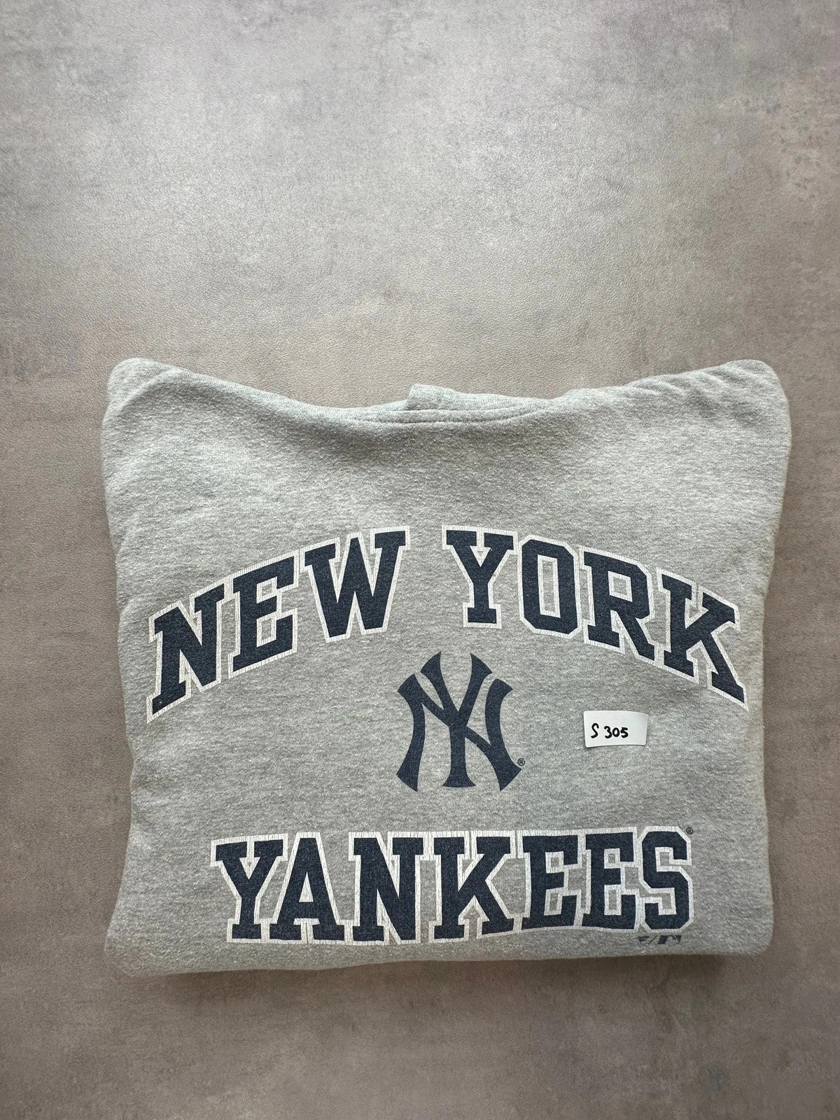 Hoodie Vintage New York Yankees MLB – Gris Chiné Y2K