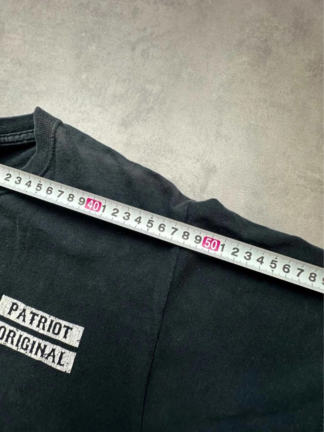 T-Shirt Vintage Patriot Original Foxboro Graphic Dos Noir
