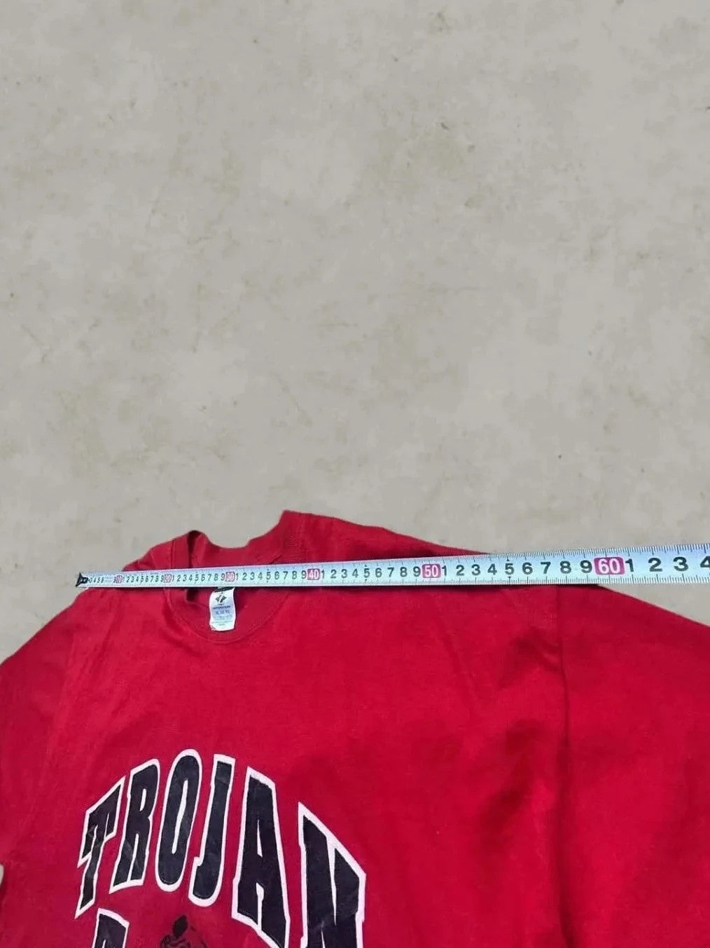 Tee-Shirt Vintage Red Trojan Fanatic Rouge
