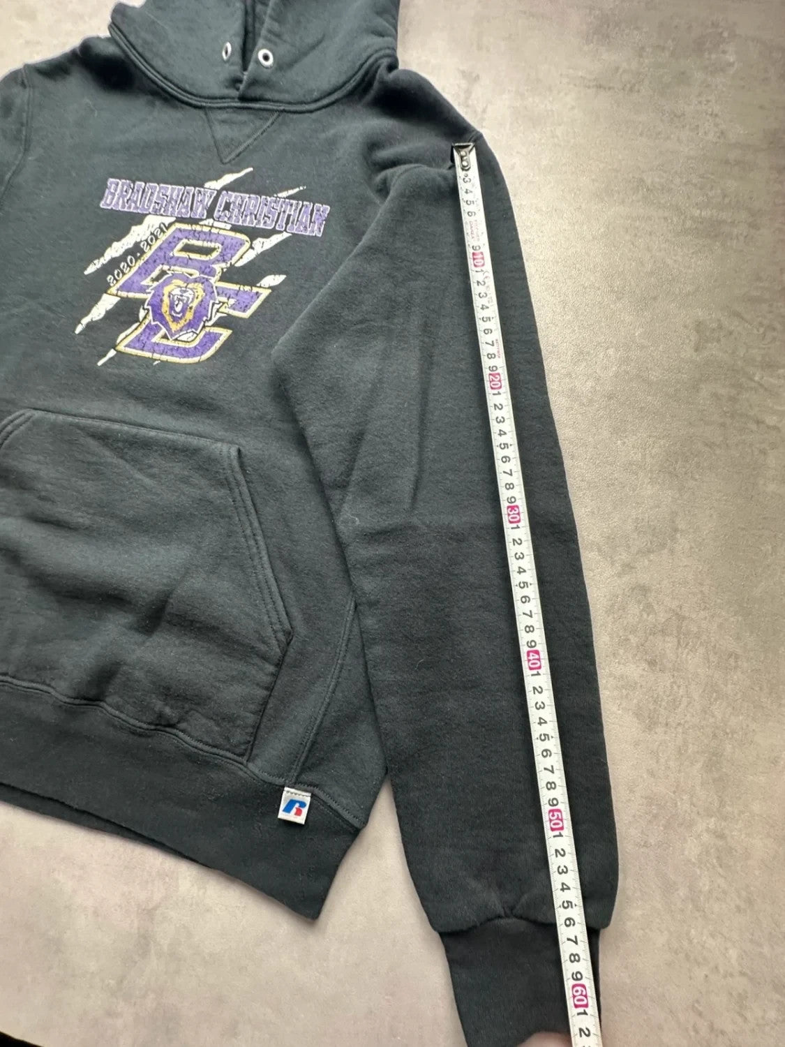 Sweat Russell Athletic Vintage Bradshaw Christian Noir