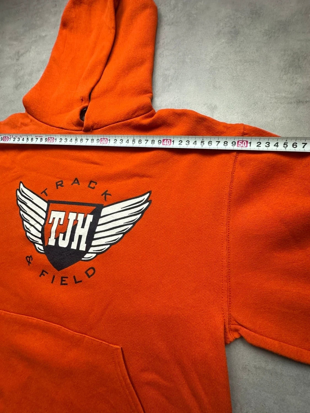 Sweat Russell Athletic Vintage TJH Track & Field Orange – Athlétisme USA
