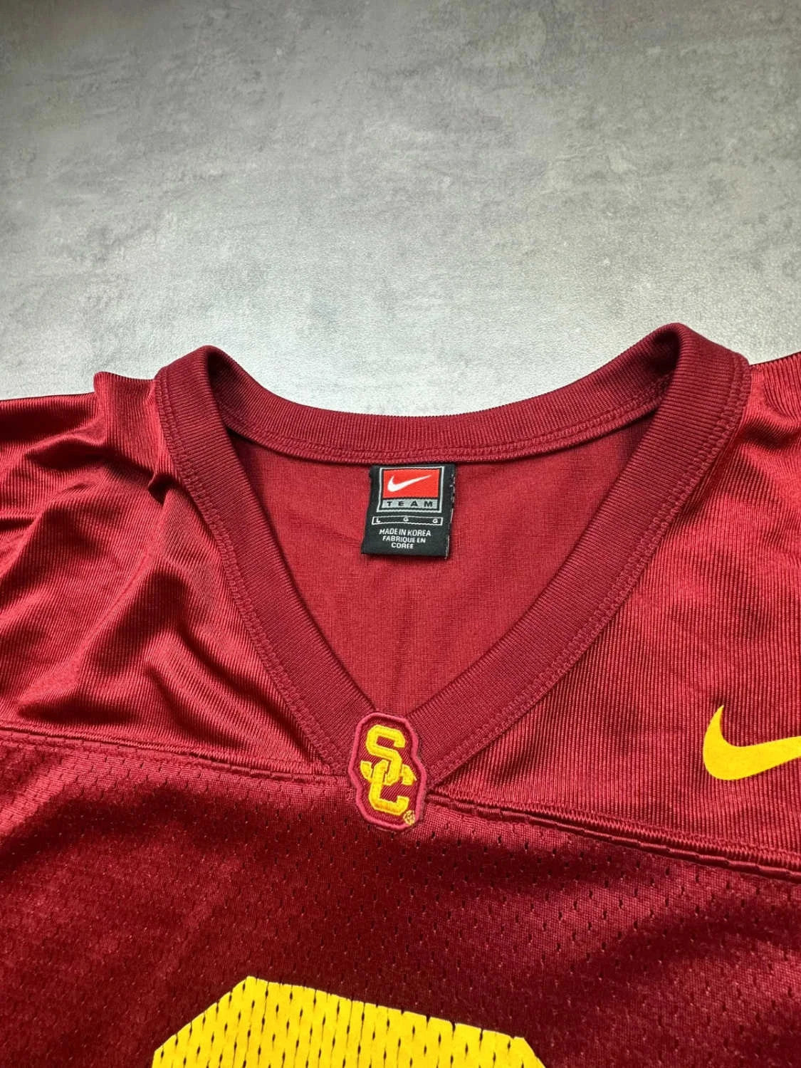 Nike USC Trojans #8 Vintage NCAA Football Jersey Rouge & Jaune