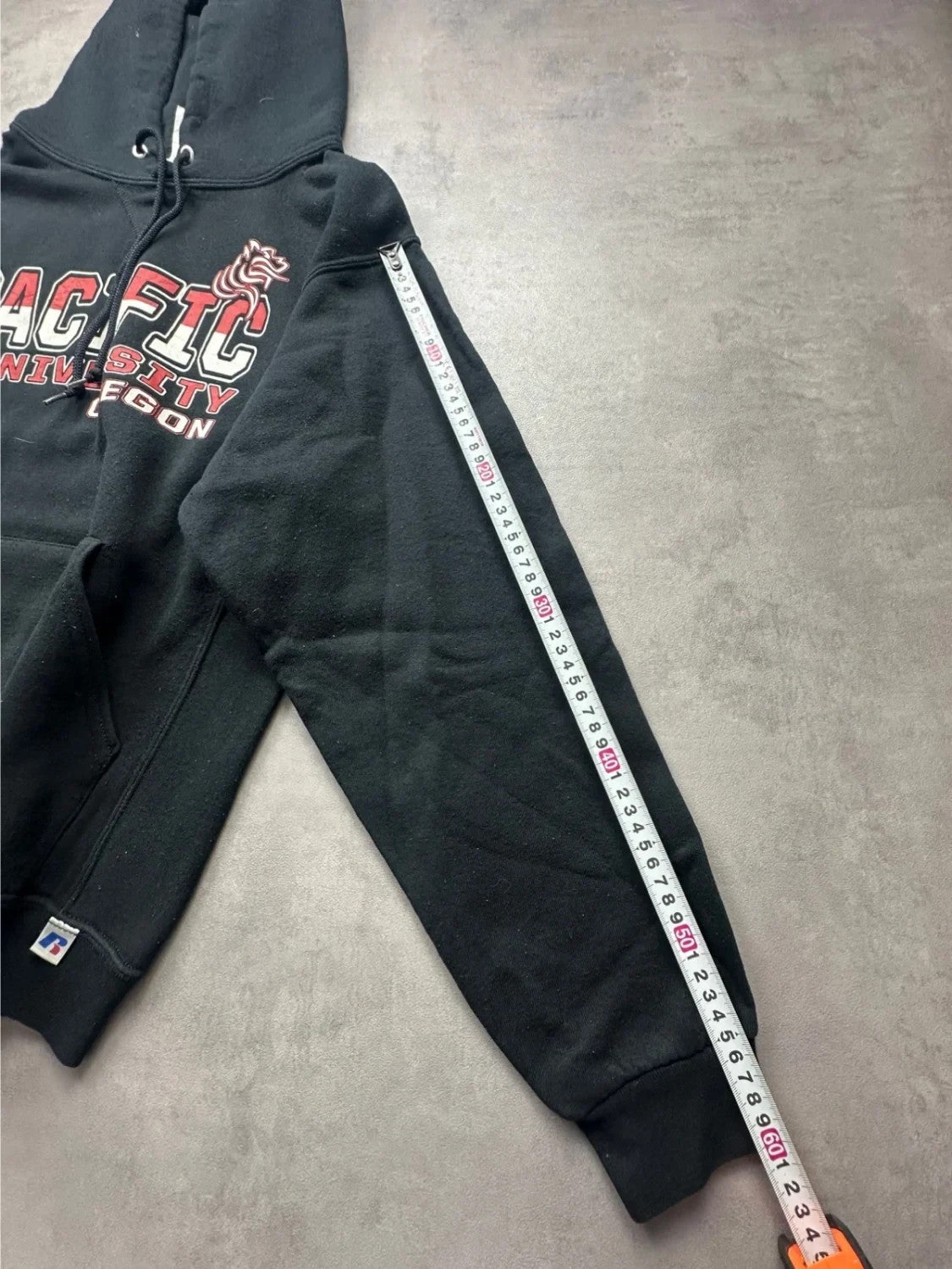 Sweat Vintage Russell Athletic Pacific University Oregon – Noir