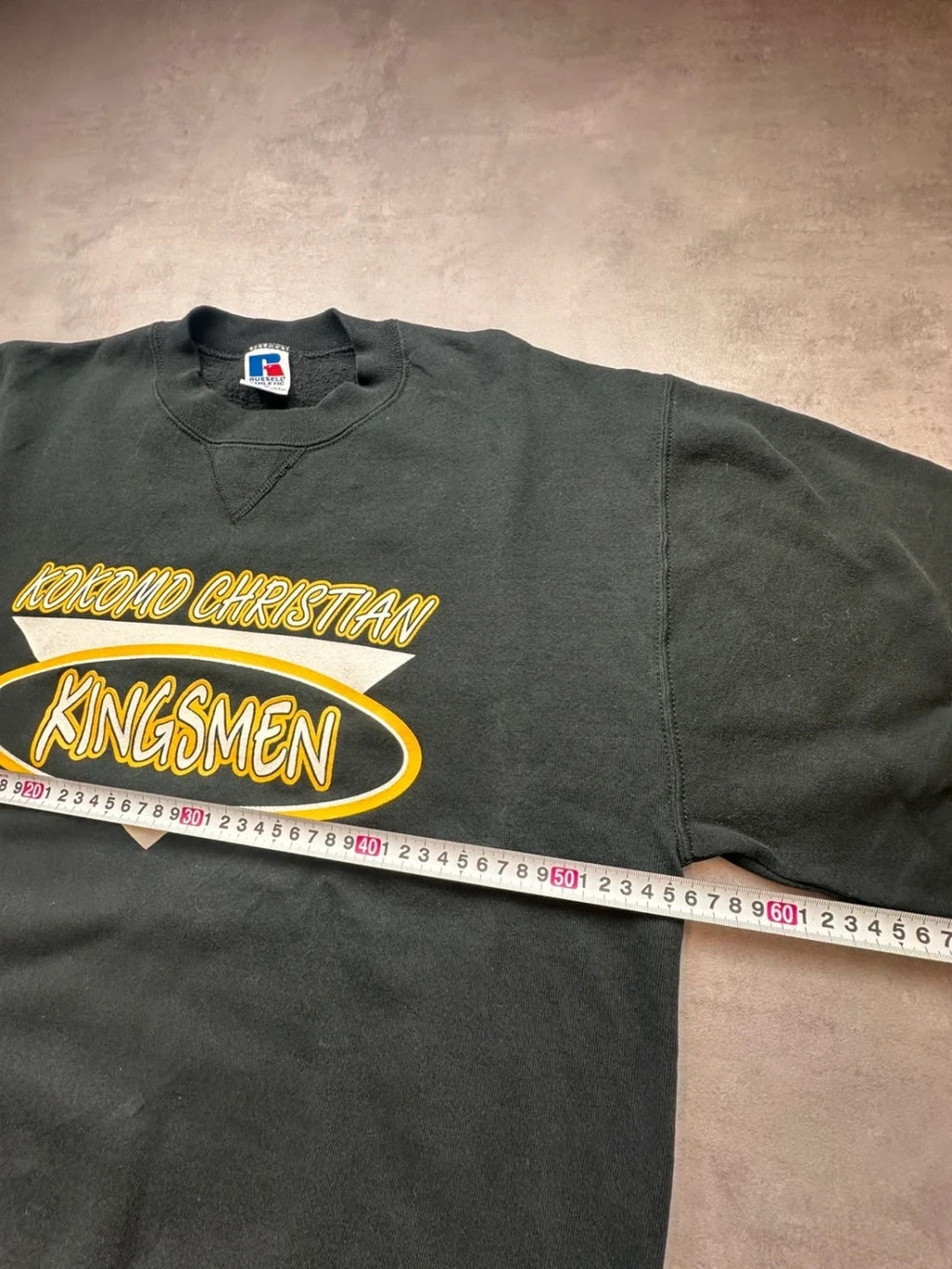 Sweat Russell Athletic Vintage Kokomo Christian Kingsmen Noir – College USA