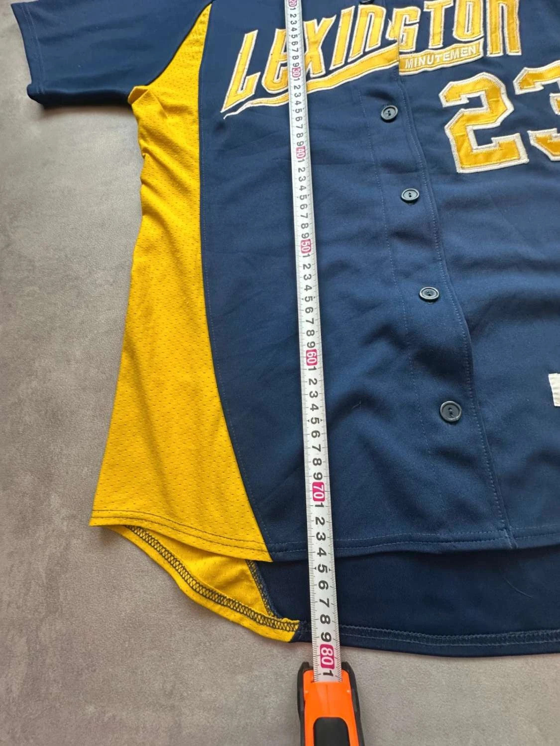 Maillot Baseball Lexington Minutemen #23 Augusta Sportswear – Navy & Jaune – Vintage USA