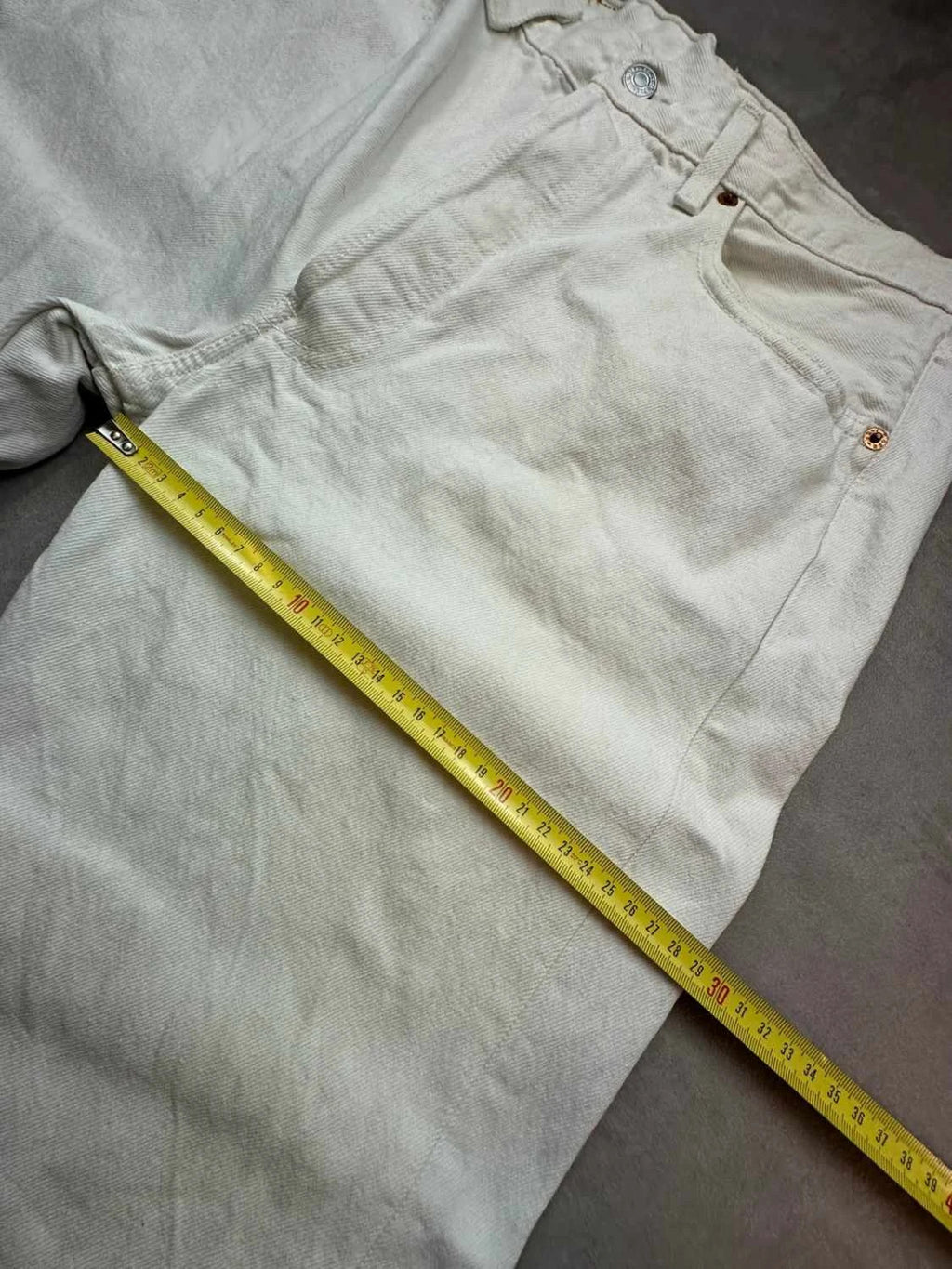 Pantalon Jean Levi's Strauss & Co Vintage Blanc