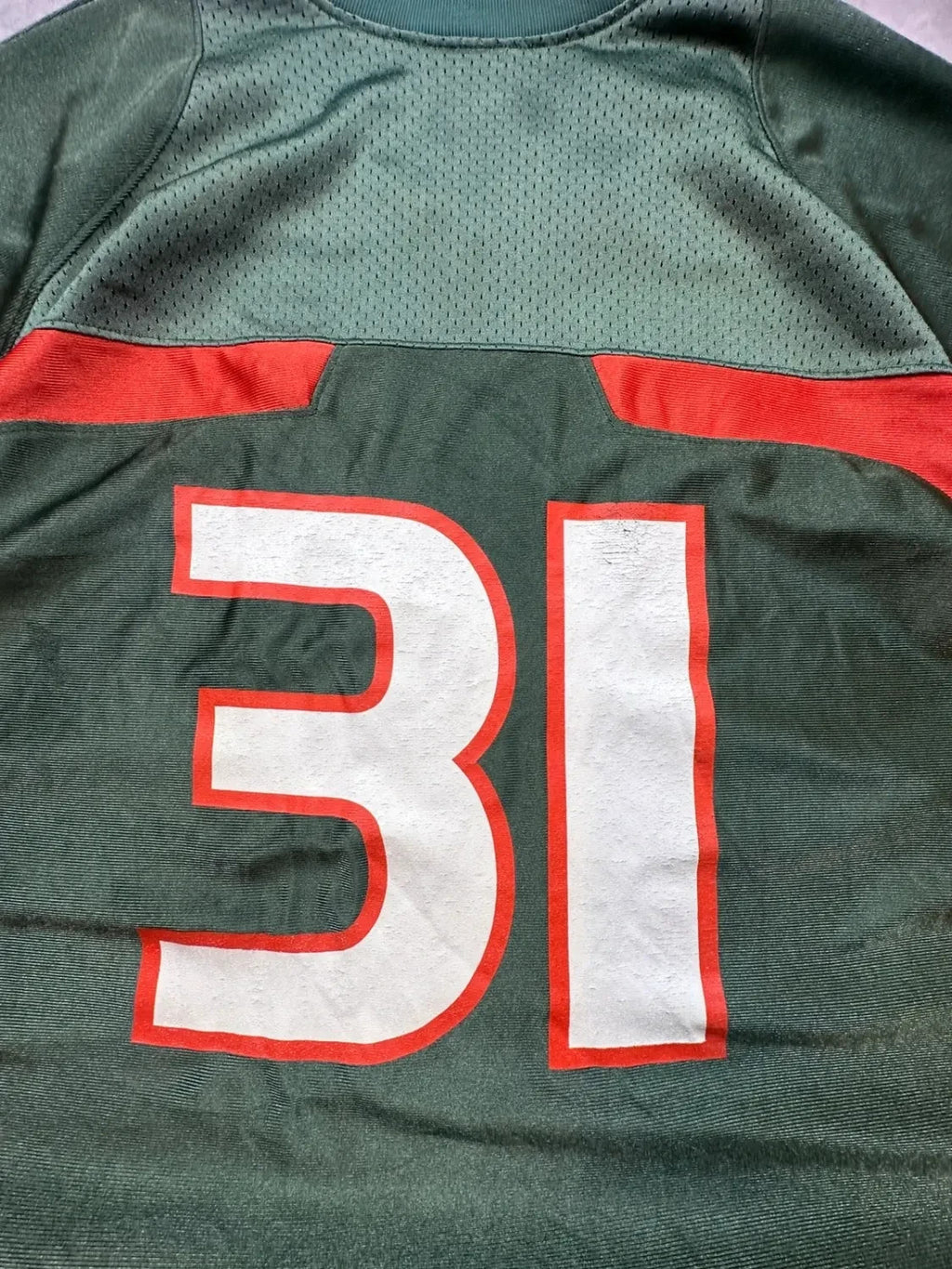 Maillot Nike Vintage Miami Hurricanes #31 Vert