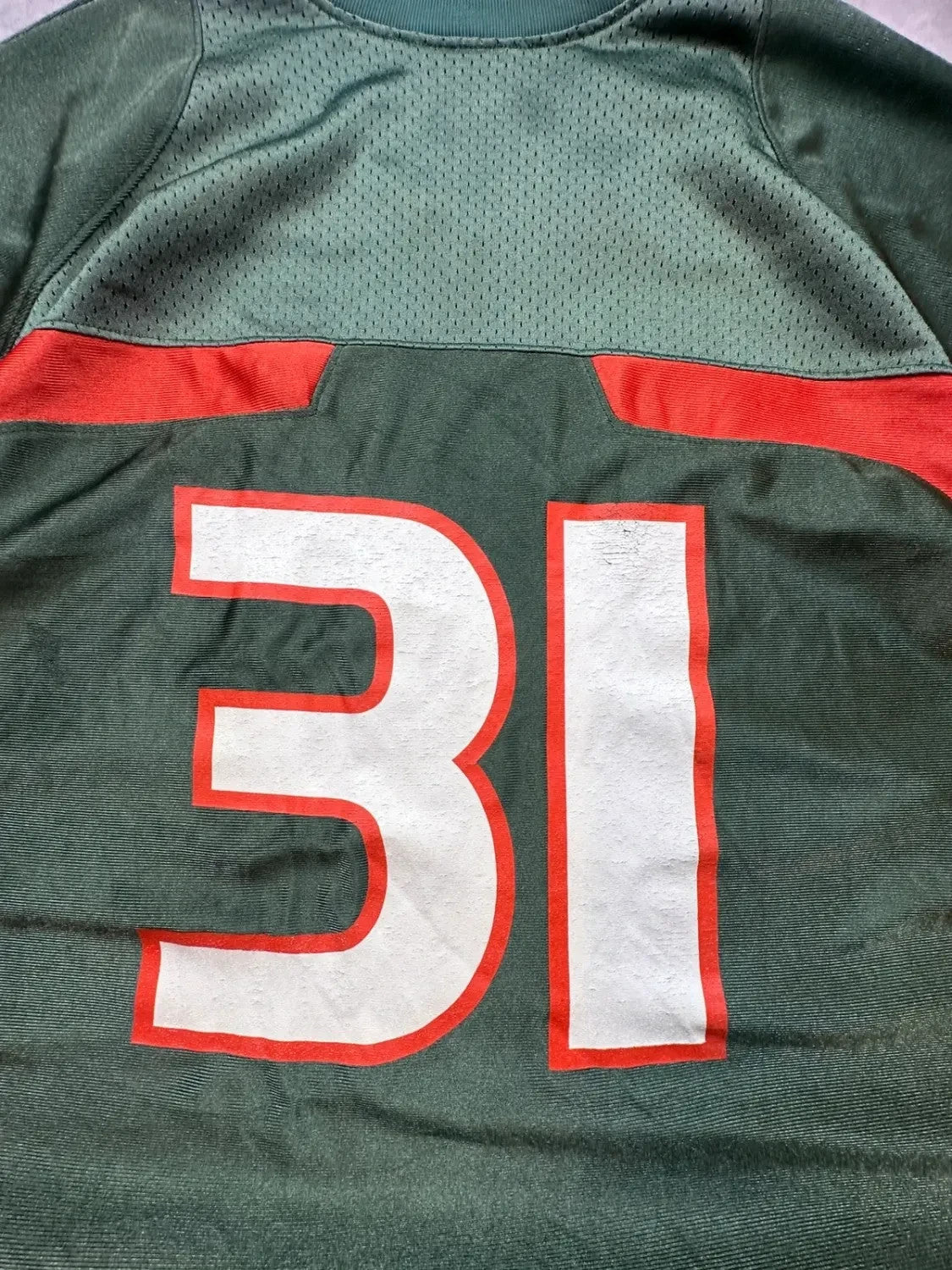 Maillot Nike Vintage Miami Hurricanes #31 Vert