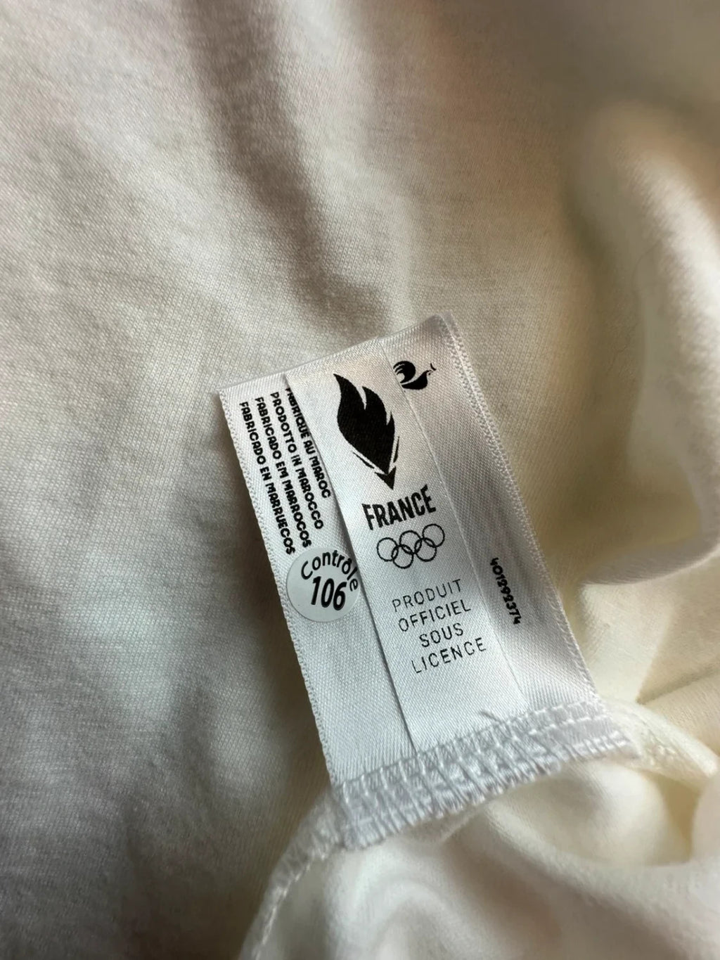 T-Shirt Vintage France Olympique « France » – Blanc