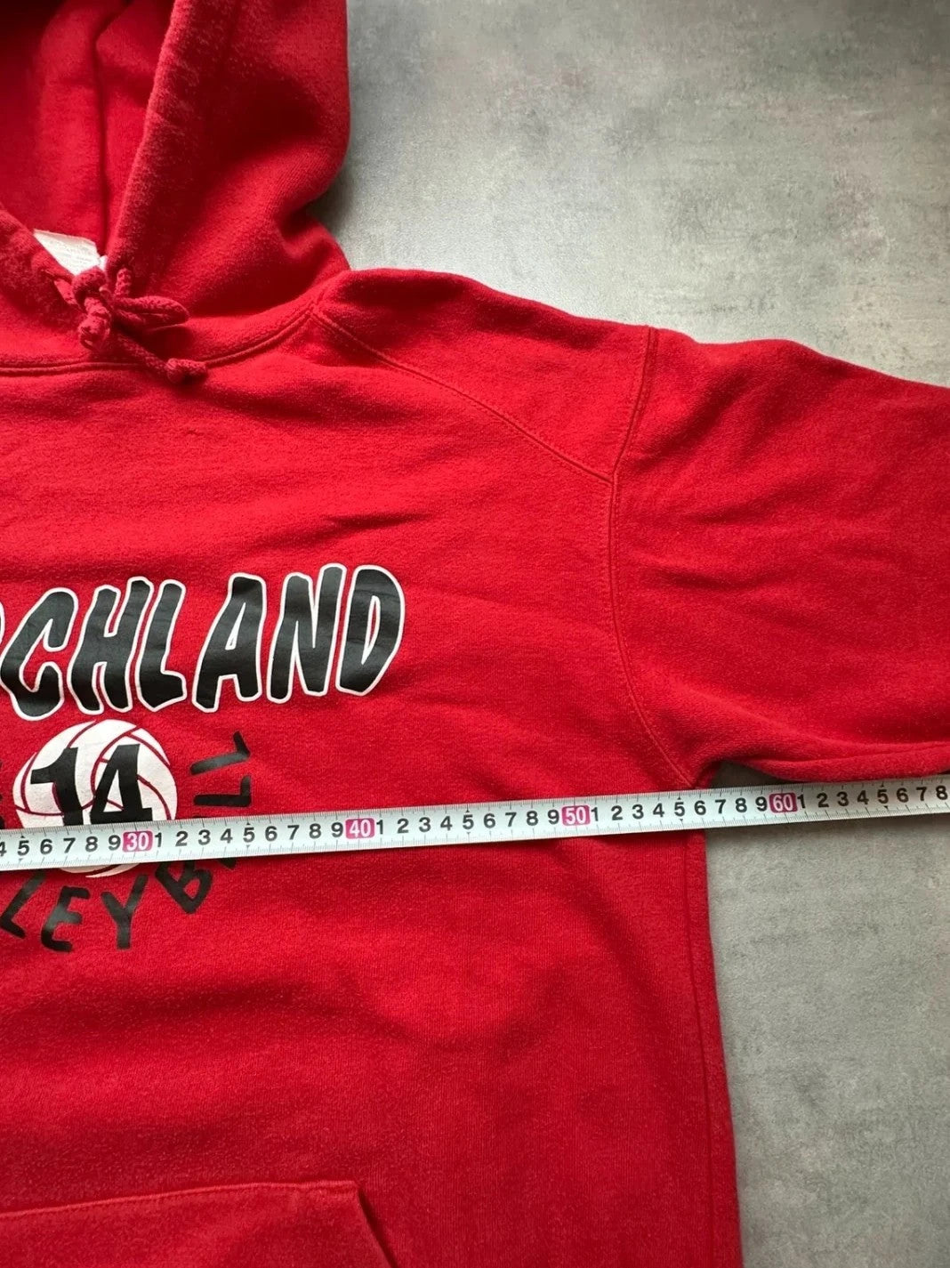 Sweat Vintage USA Goochland Volleyball Rouge