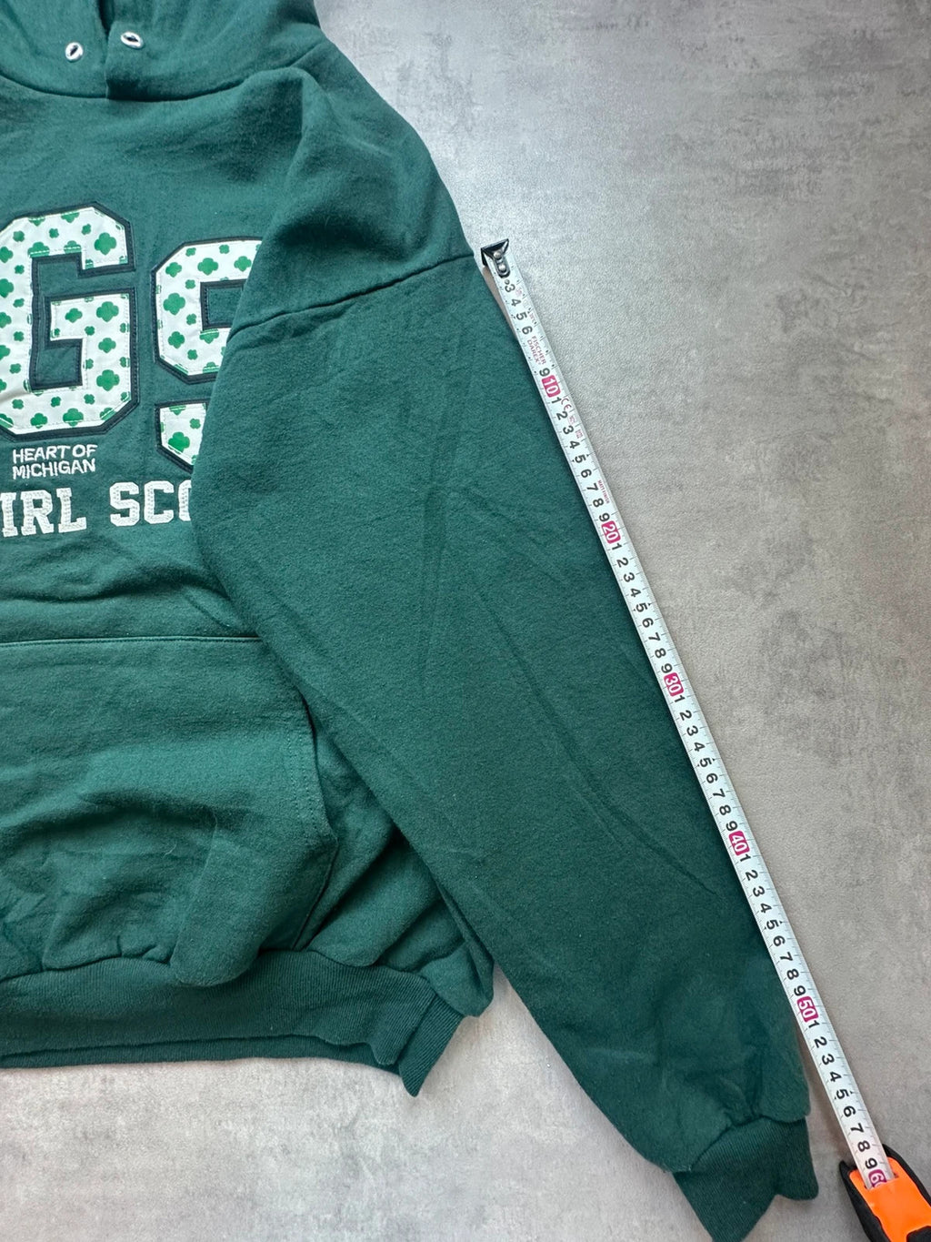 Hoodie Vintage Girl Scouts Heart of Michigan – Vert