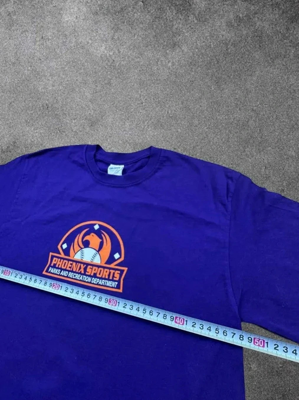 Tee Shirt Vintage Phoenix Sport Baseball Team Purple