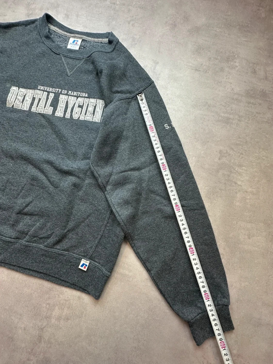 Sweat Russell Athletic Vintage University of Manitoba Gris – College Canada